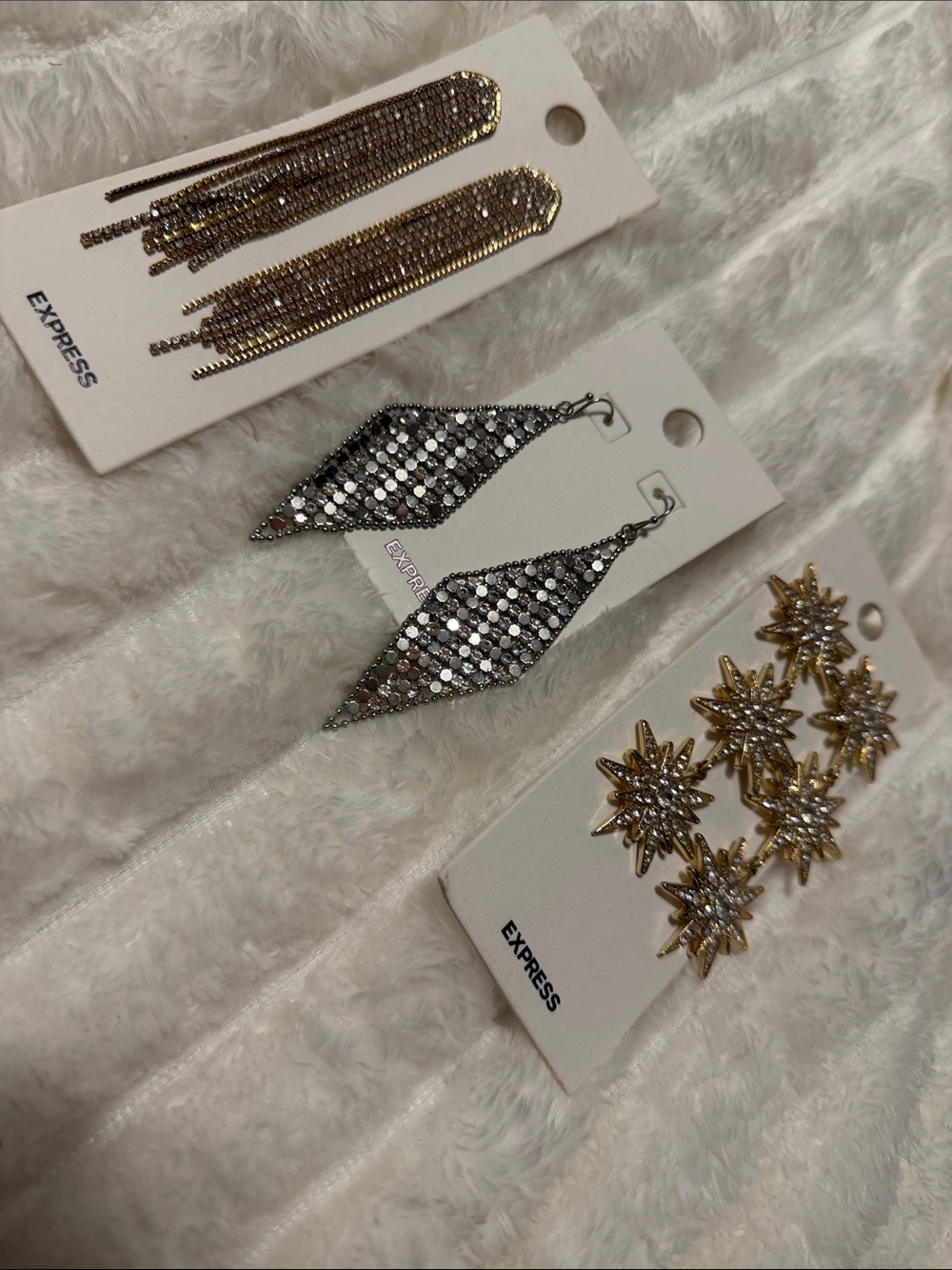 Express Gold and Silver Sparkle Earring Set